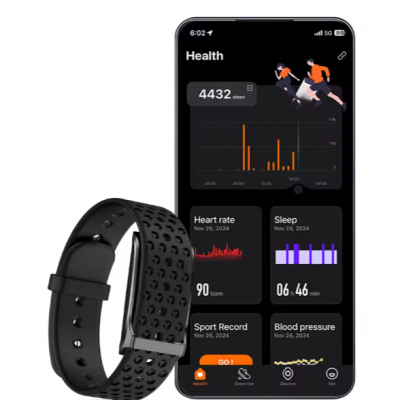 H59 Health Screenless Sport Activity Tracker Smart Bracelet Heart Rate Pedometer Alarm Clock Non-Screen Reminder Smart Band